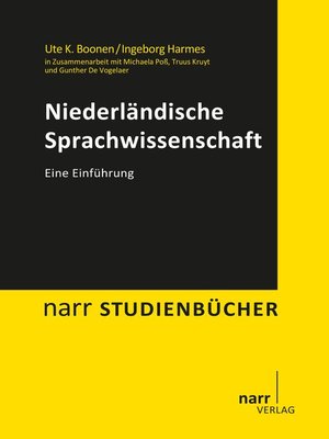 cover image of Niederländische Sprachwissenschaft